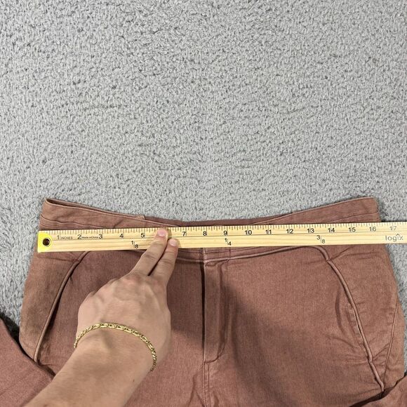 CROQUIS Men's Sz L Tapered Ankle Jeans Linen Blend Salomon Pink - Picture 7 of 8